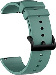 Prolet 20mm Silicone Watch Strap Compatible with Amazfit GTS 2 Mini, Bip/Bip U/Pro/Lite, GTS 2/2e, Samsung Galaxy Watch 4/5 & All 20mm Smartwatches - Soft, Durable & Adjustable Replacement Band (Olive - Amazon.ae Price Tracker