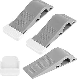 SKY-TOUCH 3 Pieces per Pack Heavy Duty Rubber Door Stoppers, Non-Scratching Door Holder, Anti-Skid Durable Rubber Door Wedges for Home Office and School, Works with All Types of Floor - Amazon.ae Price Tracker