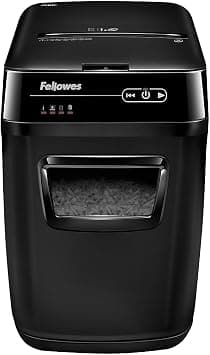 Fellowes Auto Feed 200C Paper Shredder, 200 Sheet Cross Cut Small/Home Office Automatic Shredder with Silent Shred Technology - Amazon.ae Price Tracker