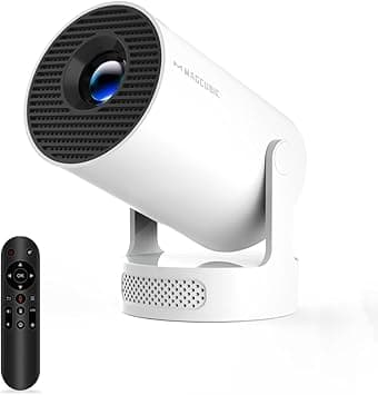 Mini Projector with WiFi 6 and Bluetooth 5.4, Portable Projectors 4K support, 5w Soundbase Speaker, Auto Vertical Keystone 180°Rotatable Smart Proyector for Movie Home Outdoor HY300Pro+ - Amazon.ae Price Tracker