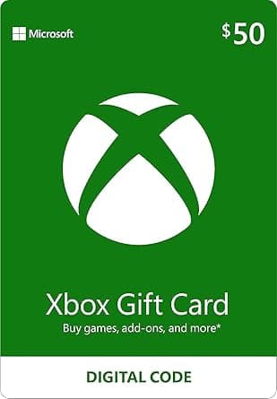 Microsoft Xbox Gift Card | $50 | Digital Voucher | Xbox One, Series S|X & Windows | (Download Code) - UAE - Amazon.ae Price Tracker
