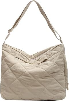 Juoxeepy Quilted Tote Bag for Women Puffer Hobo Handbag Lightweight Quilted Padding Shoulder Bag Nylon Padded Crossbody Bag - Amazon.ae Price Tracker