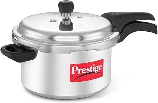 Prestige Deluxe Plus 5 Litre Pressure Cooker|Aluminium|Double Screw Durable Handles|Exclusive Pressure Indicator|Induction Compatible-Silver - Amazon.ae Price Tracker