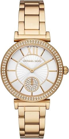 Michael Kors Abbey Watch for Women, Quartz movement with Stainless steel or Leather strap - Amazon.ae Price Tracker