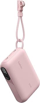 Belkin Portable Charger, Slim USB-C Power Bank 10,000mAh w/ 2 USB-C Ports, Digital Battery Display, 20W Charging for iPhone 17, 16, Plus, Pro, Pro Max, Samsung Galaxy S25, S24, Pixel 10, iPad, & More - Amazon.ae Price Tracker