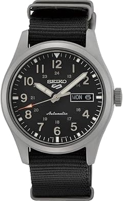 Seiko Stainless Steel SRPG37 5 Sports Men's Watch, Black,39.4mm - Amazon.ae Price Tracker