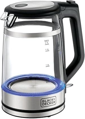 BLACK+DECKER Digital Kettle, 2200W, 1.7L, Touch Screen, Double Wall Design, 6 Preset Temps, 30-Min Keep Warm, LED Display, Auto Shut-Off, Boil-Dry Protection, Cool-Touch Exterior, Black - GK220-B5 - Amazon.ae Price Tracker