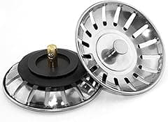 2PCS Sink Strainer Stopper for Kitchen, Universal Silicone Sink Drain Strainer, Food Catcher Strainer Plug for Sink Drain Silver - Amazon.ae Price Tracker