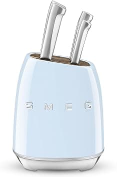 SMEG Knife Set KBSF02PB – Premium 6-Piece Stainless Steel Knife Block, Italian Design, Ergonomic Handles, Durable and Sharp Blades, Pastel Blue - Amazon.ae Price Tracker
