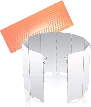 Excefore Camp Stove Windshield 10 Plates Aluminium Windscreen for BBQ Picnic Camping Equipment Outdoor Camping Stove Windshield 10 Plates Foldable Aluminum Cooker Windscreen for Picnic - Amazon.ae Price Tracker