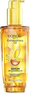 L’Oréal Paris Serum, Protection and Shine, For Dry, Flyaway & Frizzy Hair, With 6 Rare Flower Oils, Extraordinary Oil, 100 ml - Amazon.ae Price Tracker