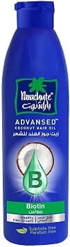 Parachute Advansed Biotin & Coconut Hair Oil , For Healthy & Nourished Hair , Controls Hairfall & Promotes Hair Growth , All Hair Types , No Parabens, Silicones, Sulphate , 170ml - Amazon.ae Price Tracker