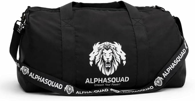 ALPHASQUAD Sports Bag with Shoes Compartment, Gym Bag with Waterproof Pocket for Towels, Travel Duffel Bag for Men and Women, Black - Amazon.ae Price Tracker