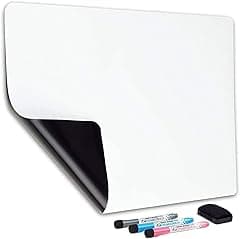 AnBo Magnetic Dry Erase Whiteboard Sheet for Fridge 17x12in, Whiteboard, 3 Pens and Eraser - Refrigerator White Board Planner & Organizer - Amazon.ae Price Tracker