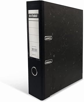 MAXI BF403 Lever Arch File F/S Broad Black,75mm wide spine holds up to 500 A4 sheets (80 gsm) with replaceable labels for easy Identification of contents BLACK - Amazon.ae Price Tracker