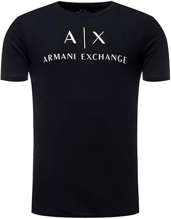 Armani Exchange Mens Logo Crew Neck Short Sleeve Jersey T-shirt T-Shirt (pack of 1) - Amazon.ae Price Tracker