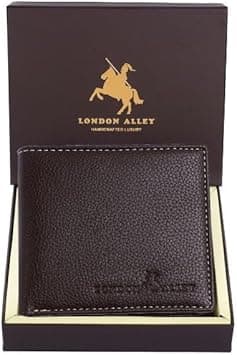 LONDON ALLEY Onex Wallet | RFID Protected | Classic Leather Wallet, BROWN, Classic - Amazon.ae Price Tracker