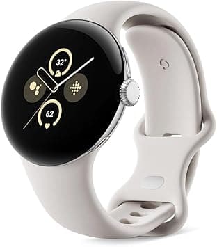 Google Pixel Watch 2 | 32GB+ 2GB RAM | Heart Rate Tracking, Stress Management, Safety Features - Android Smartwatch (4G LTE + Bluetooth/Wi-Fi, Silver Aluminium Case/Porcelain Active Band) - Amazon.ae Price Tracker