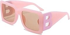 PORADAY Fashion Large Square Sunglasses for Women Men Trendy Black Thick Frame Luxury Designer Sun Glasses Modern Big Frame - Amazon.ae Price Tracker