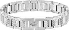 Lacoste Men's METROPOLE Collection Link Bracelet Embellished with petit piqué pattern - 2040117 - Amazon.ae Price Tracker