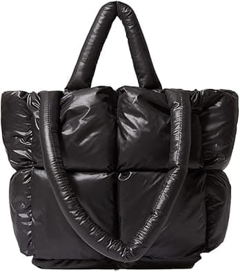 Puffer Shoulder Bag for Women Mini Down Satchel Hobo Bag Quilted Tote Bag Chic Purses 2023 - Amazon.ae Price Tracker