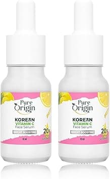 Pure Origin Korean Vitamin C Bright Boosting Serum (Pack of 2) | Face serum for Brighter, Glowing and soft skin | For women and men | For all skin type | 20ml - Amazon.ae Price Tracker