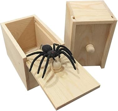 KASTWAVE Rubber Spider Prank Box, Handcrafted Wooden Surprise Box Prank, Spider Money Surprise in a Box,Prank Stuff (Upgraded Version) - Amazon.ae Price Tracker