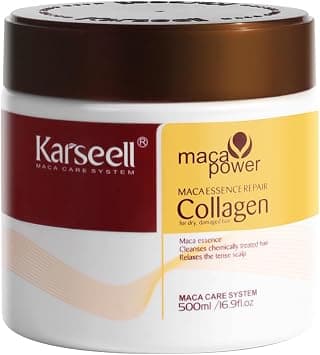 Karseell Collagen Hair Treatment Deep Repair Conditioning Argan Oil Collagen Hair Mask Essence for Dry Damaged Hair All Hair Types 16.90 oz 500ml - Amazon.ae Price Tracker