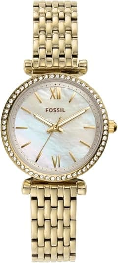 Fossil Women's Watch Carlie Mini, 28mm case size, Quartz movement, Stainless Steel strap - Amazon.ae Price Tracker