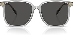 COACH Women's HC8413BD Square Sunglasses, Transparent Dove/Grey Solid, 58 mm, Transparent Dove/Grey Solid, 58 mm - Amazon.ae Price Tracker