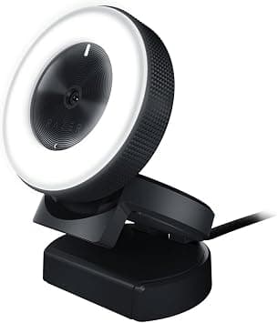 Razer Kiyo Broadcasting Camera: Multi-Step Ring Light, 1080p 30 FPS, 720p 60 FPS, USB Webcam, Portable, Flexible Mounting, Auto Focus, USB 2.0, For Pc - Black - Amazon.ae Price Tracker
