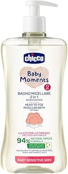 Chicco Baby Moments Head To Toe Micellar Bath No Tears For Baby Sensitive Skin 0M+ 500Ml, Multicolor - Amazon.ae Price Tracker