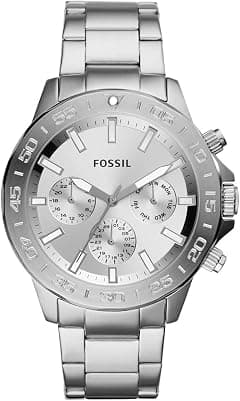 Fossil BQ2490 Mens Bannon Watch, Silver, BQ2490-AMZUK - Amazon.ae Price Tracker