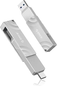 ORICO 512GB External SSD, 1050MB/s High Speed External Solid State Drive, 2-in-1 Dual Drive USB C + USB A Storage for iPad Laptop iPhone 17, 16 Series, Type-C Smartphone, Mac, Audio, Vehicle - G201 - Amazon.ae Price Tracker