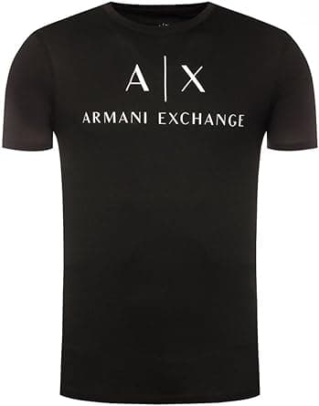 Armani Exchange Mens Logo Crew Neck Short Sleeve Jersey T-shirt T-Shirt - Amazon.ae Price Tracker