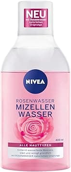 NIVEA Rose water micellar water (400 ml), facial cleansing with MicellAIR technology and natural rose water, gentle micellar cleansing water. - Amazon.ae Price Tracker