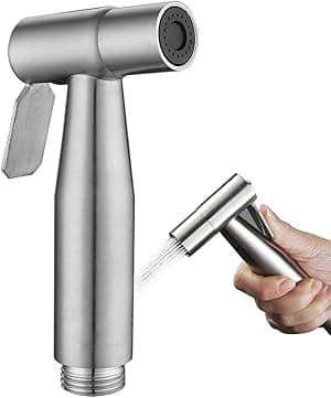 Stainless Steel Handheld Bidet Sprayer for Toilet Cloth Bathroom Diaper Self Cleaning Shattaf Set with adjustable water Pressure Control - Amazon.ae Price Tracker