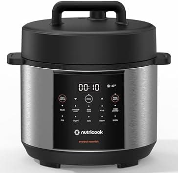 Nutricook Smart Pot Electric Pressure Cooker, 4L Capacity, 900W, 11 Cooking Programs, Dishwasher-Safe, Food-Grade Stainless Steel Pot,Built-in Safety Features,NC-SP150, 2 Year Limited Warranty - Amazon.ae Price Tracker