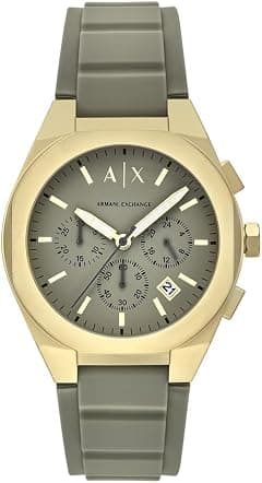 Armani Exchange AX4197 42mm Gold-Tone Quartz Chronograph Stainless Steel Watch for Men - Amazon.ae Price Tracker
