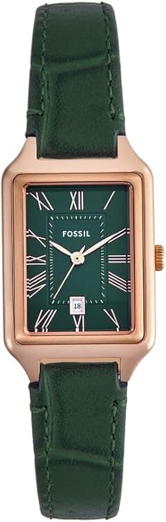 Fossil Women's Analog Quartz Watch with Leather Strap ES5366 - Amazon.ae Price Tracker