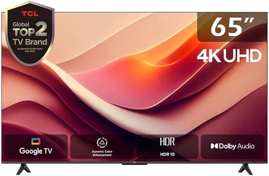 TCL 65-Inch 4K Ultra HD Smart LED TV with TCL Google TV, HDR10, Dolby Audio, Voice Control, Dynamic Color Enhancement, Metallic Bezel-less, Bluetooth & Wi-Fi Connectivity | (65P69B - 2024 Model) - Amazon.ae Price Tracker