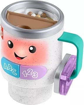 Fisher-Price Laugh & Learn Baby & Toddler Toy Wake Up & Learn Coffee Mug with Lights Music and Learning Content for Ages 6+ Months - Amazon.ae Price Tracker