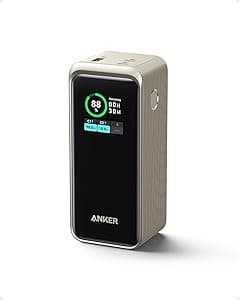 Anker Prime Power Bank, 20,000mAh Portable Charger with 200W Output, Smart Digital Display, 2 USB-C and 1 USB-A Port Compatible with MacBook Pro/Air, iPhone 16/15/14 Series, Samsung, Huaiwei, Dell - Amazon.ae Price Tracker