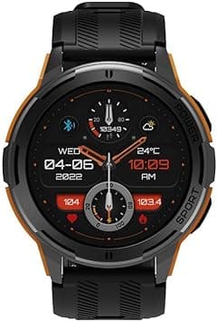 RIVERSONG Motive 8C AMOLED Bluetooth Calling Smart Watch, 1.43” Display, 24/7 Health Monitoring, AI Voice Assistant, 5ATM Water Resistance, and Up to 10 Days Battery Life, Black, SW801 - Amazon.ae Price Tracker