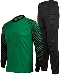 Goalkeeper Jersey Pro Set, Foam Padded Top Shirt Thick Protective Pants Uniform Suits Sponge Protector Doorkeeper - Amazon.ae Price Tracker