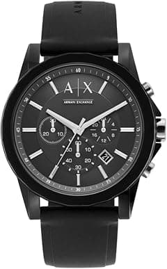 Armani Exchange Men's Stainless Steel Analog-Quartz Watch with Silicone Strap - Amazon.ae Price Tracker