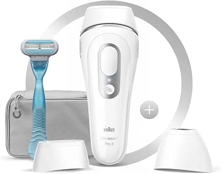 Braun IPL Silk-expert PL 3121, hair removal system for use on body and face, 300,000 flashes with 3 extras : Precision head, Venus razor and premium bag - Amazon.ae Price Tracker