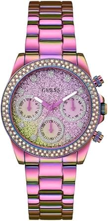 GUESS Ladies 38mm Watch - Gold Tone Strap Pink Dial Gold Tone Case - Amazon.ae Price Tracker