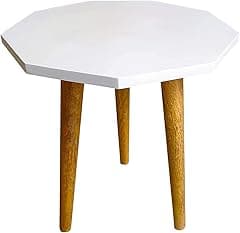 UHUD CRAFTS Beautiful Antique Wooden Fold-able Side Table/End Table/Plant Stand/Stool Living Room Kids Play Furniture Table Round Shape,White,Medium,UC-12 - Amazon.ae Price Tracker
