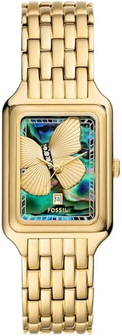 Fossil Women's Raquel Three-Hand Date Stainless Steel Watch, ES5409, Gold - Amazon.ae Price Tracker